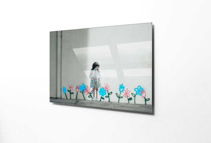 Wallity Cuadro Decorativo Banksy 70 x 100 cm Multicolor